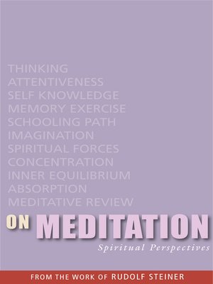 cover image of On Meditation